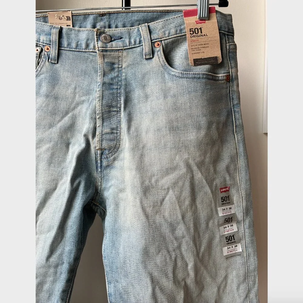 Levi's NWT 501 Original Stretch Jeans - Size 34X36